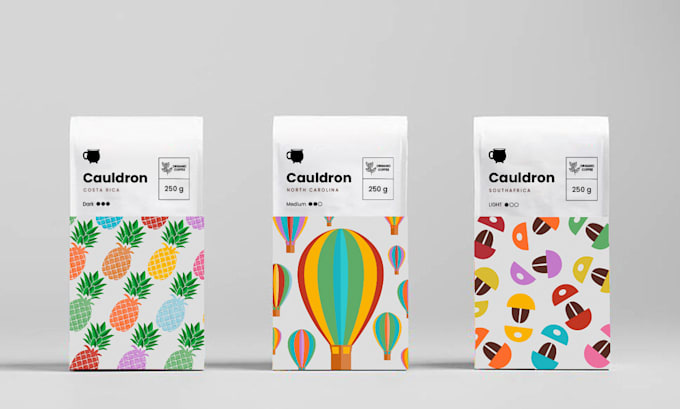 do coffee packaging, coffee label, and packaging design