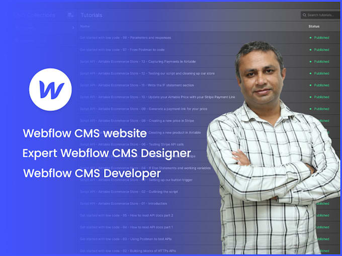convert your design in webflow website