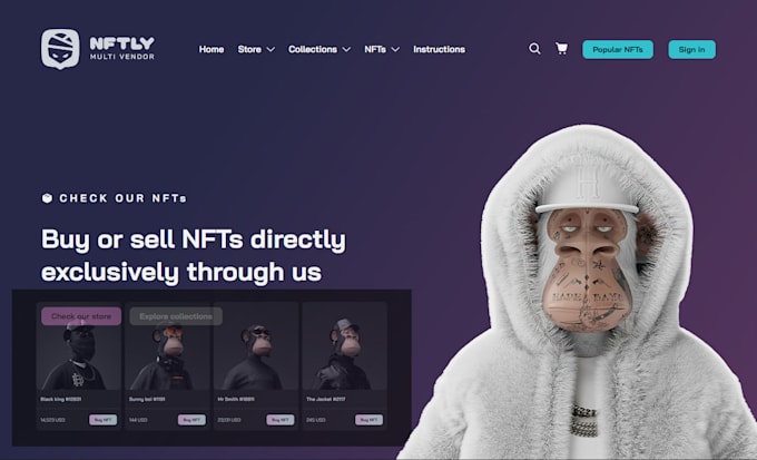 do nft website, nft landing pages, nft arts