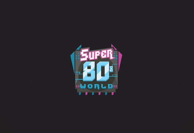 make an 80s retro vintage logo for you