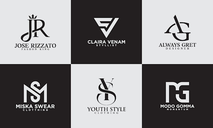 design initial letter monogram apparel fashion clothing brand logo