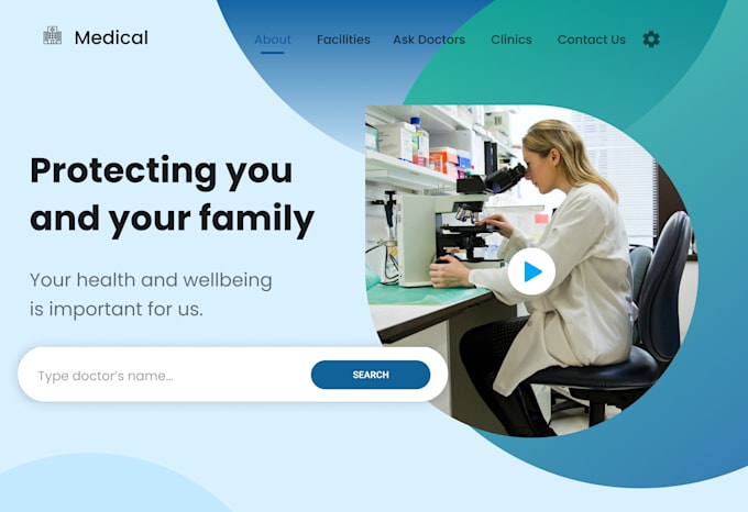 create a professional landing page design in figma or adobe xd