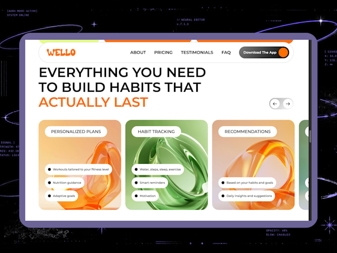 design and build a responsive webflow landing page
