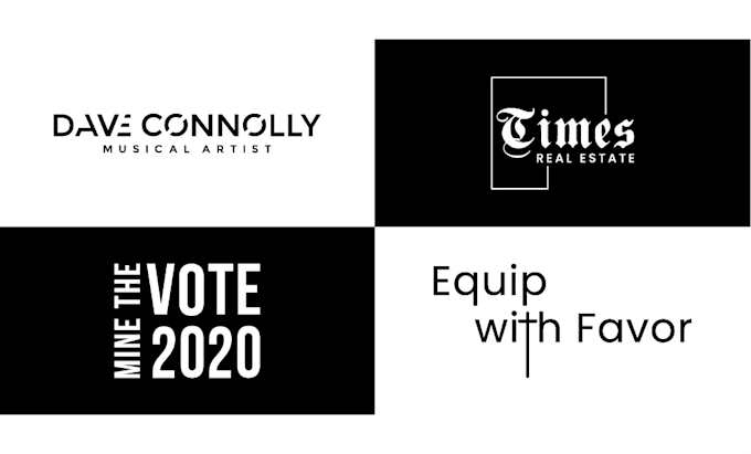 create superb wordmark or text based logo