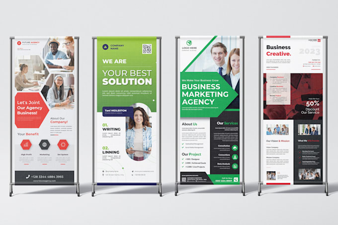 design roll up banner, retractable banner, pop up, roller, pull up