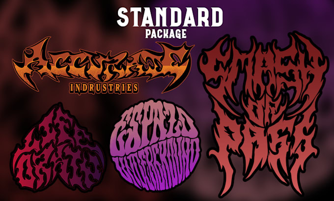 create professional logo for your metal or rock band
