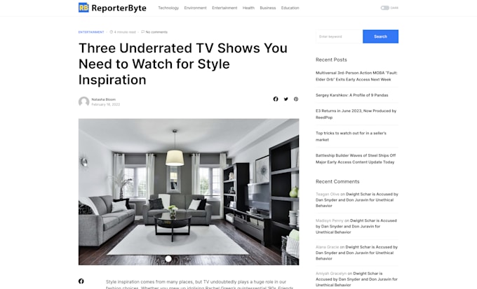 publish news on reporter byte