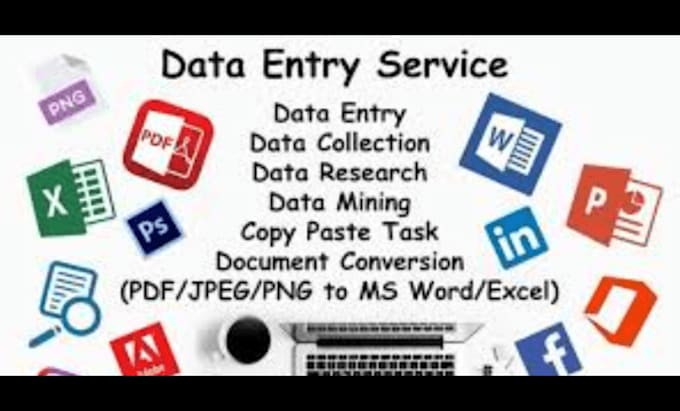 do data entry, web scraping, excel, typing, copy paste work