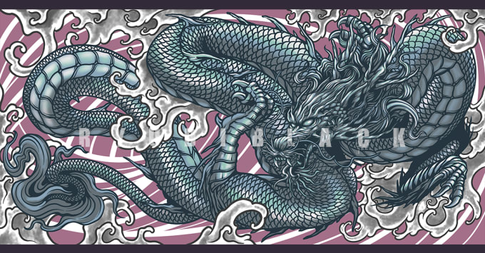 Create japanese art illustration mousepad etc by Ryudiblack