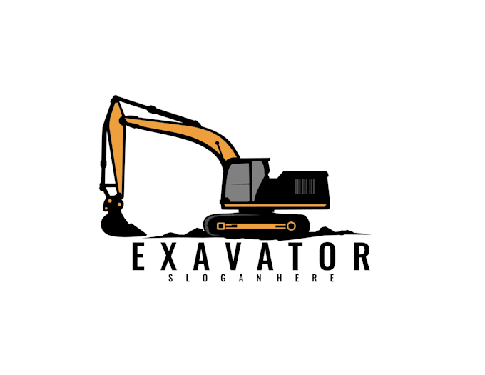 design high quality excavator logo in high definition