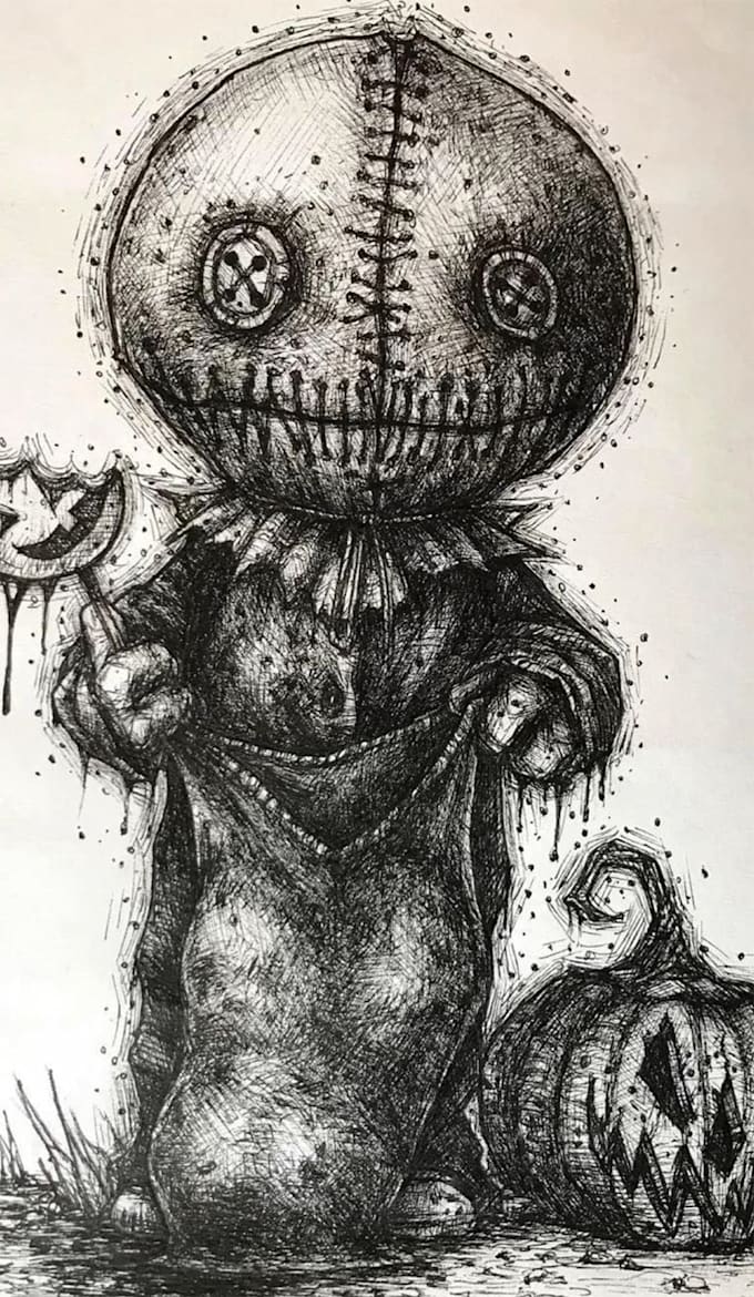 Draw gore, horror, creepy art by Ontora764 Fiverr