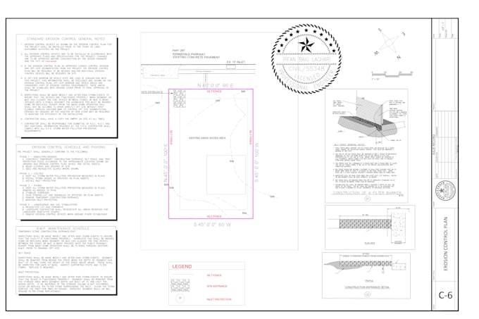 make grading, erosion control and drainage plans in autocad