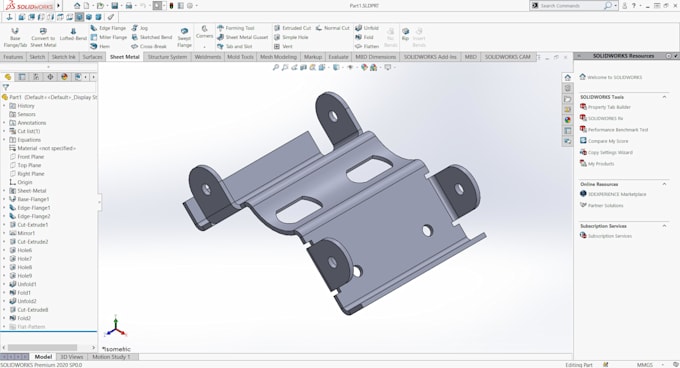 Do 3d model, mechanical design, 2d drawings using solidworks and autocad