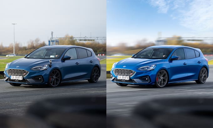 do car photography edit and retouch