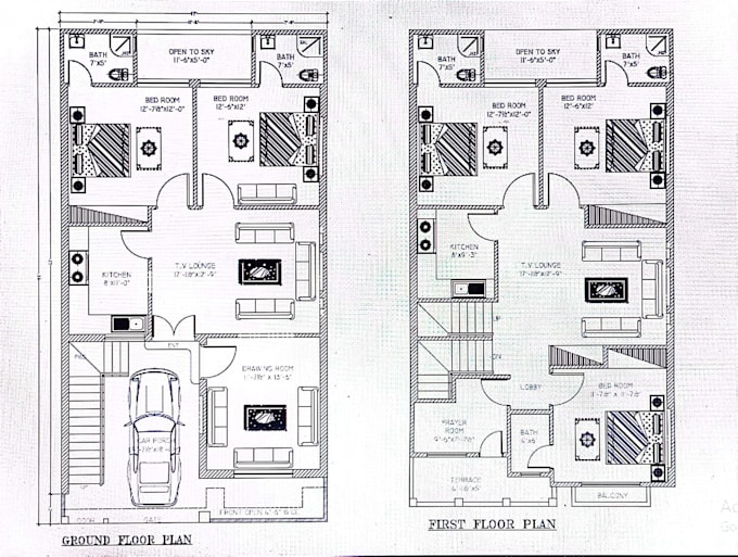 design construction 2d and 3d plan on autocad