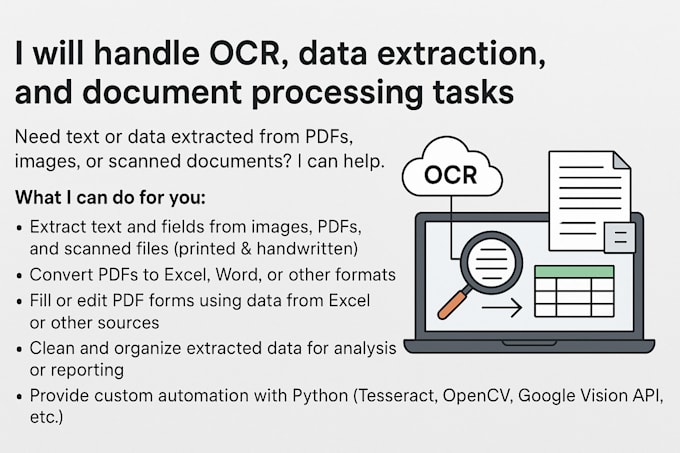 do ocr, extract fields, and parse documents