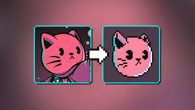 convert your image or illustration into pixel art