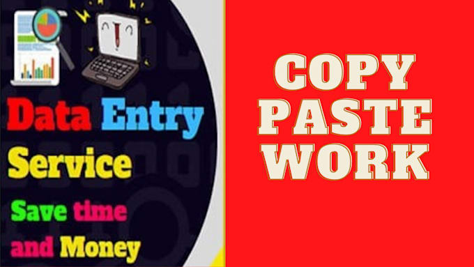 do data entry copy paste typing work