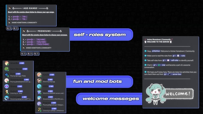 design a professional discord server for you within 24 hrs
