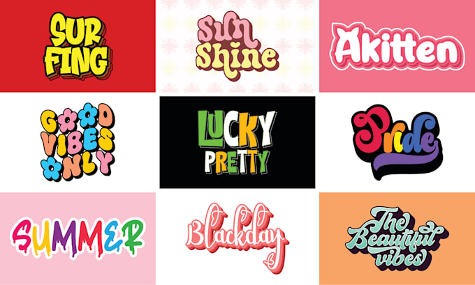 design modern font logo and custom typography handwritten designs