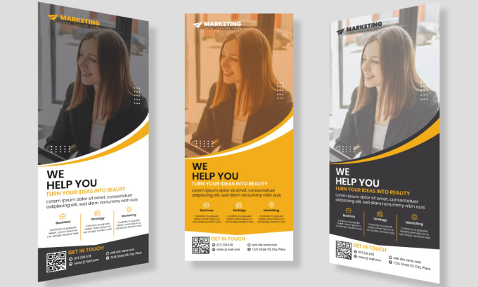 do a roll up, pull up, x banner, signage or billboard ads