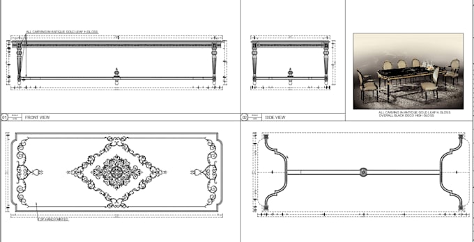 create professional furniture shop drawings and manufacturing drawings