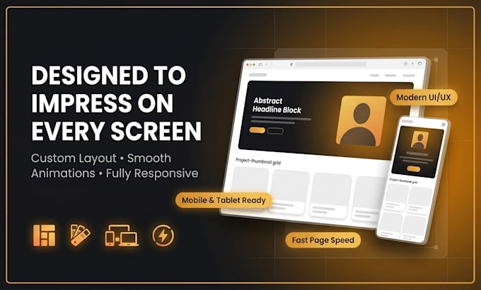create a professional portfolio website with modern design and responsive layout