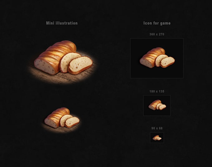 create 2d game art, props, simple illustrations, ui icons