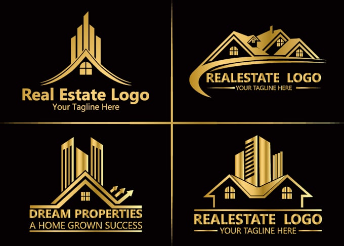 design a luxury, unique, and professional logo for your real estate construction