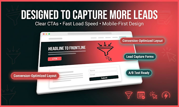 design responsive landing pages design for lead generation