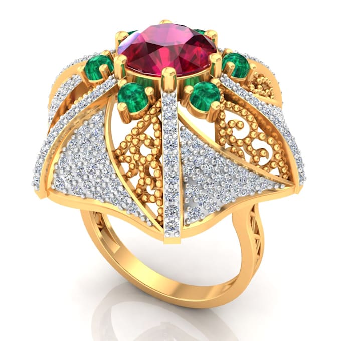 create 3d jewelry design for 3d printing