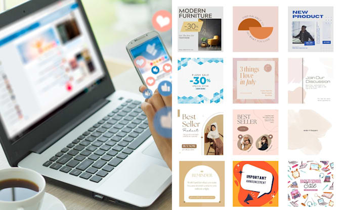 create instagram templates for a beautiful feed by canva
