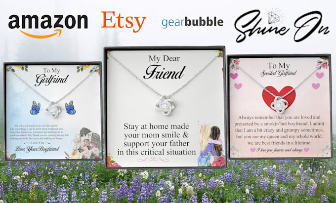 jewelry message card shine on design 12hrs