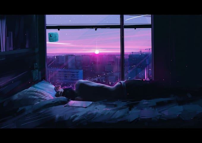 make cozy relaxing rain loop video in 24h