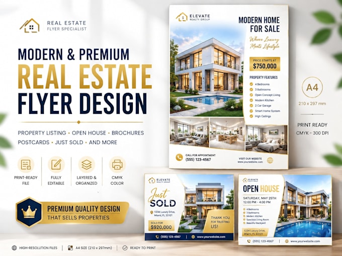 design a professional business flyer for your brand