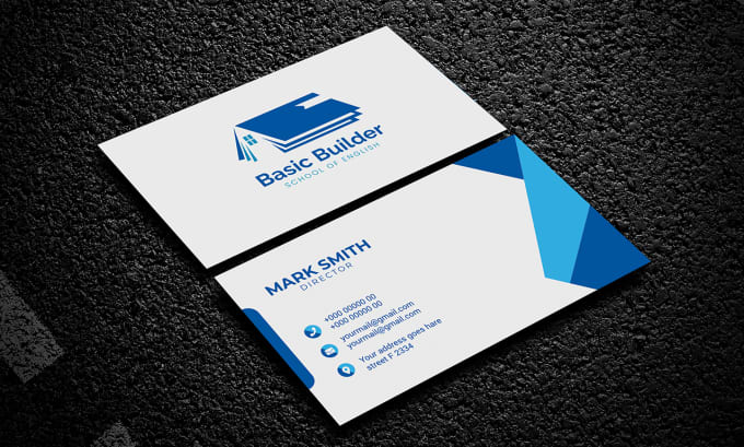 do luxury, minimalist, stylish business card design quickly