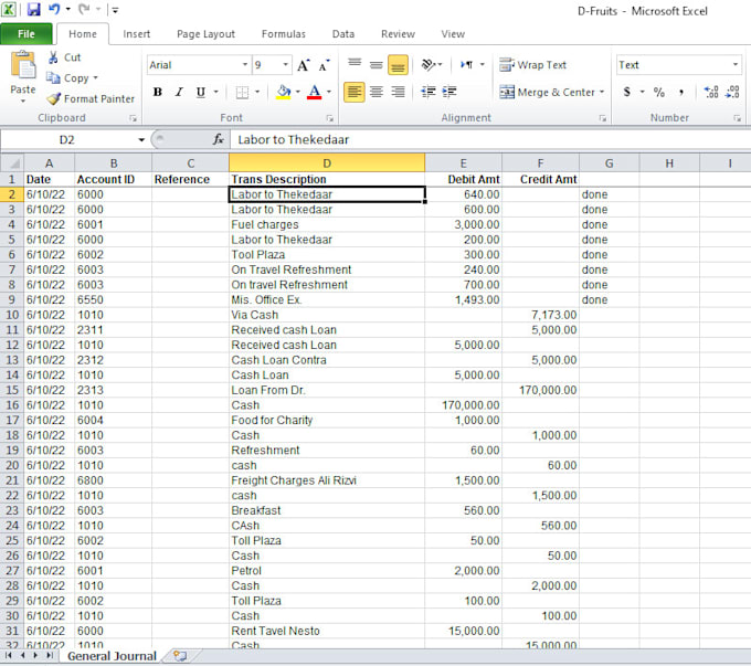 Do data entry and graphs in excel sheets by Adeelmushtaq713 | Fiverr