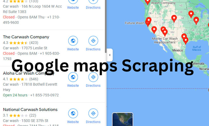 google maps data scraping