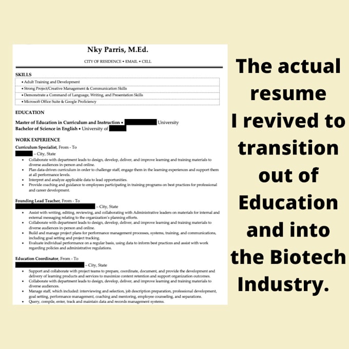 Revive your cv, resume by Nkyconsulting Fiverr
