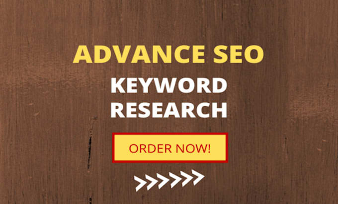 do advance SEO keyword research and competitor analysis