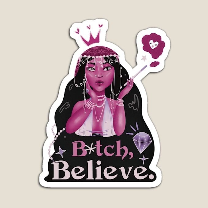 create a trippy tshirt or sticker design