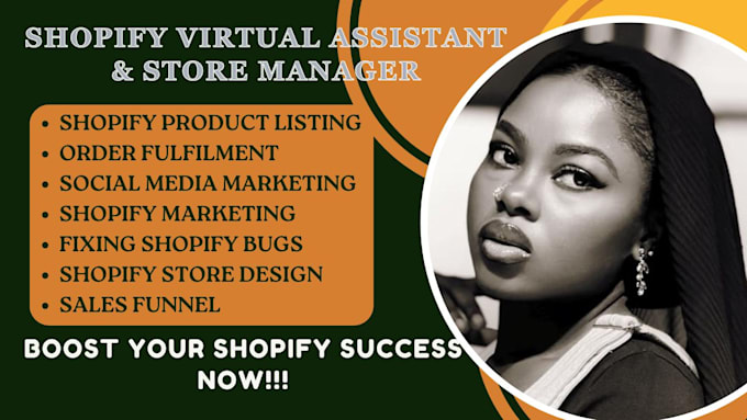be your shopify virtual assistant store manager for pod and dropshipping website