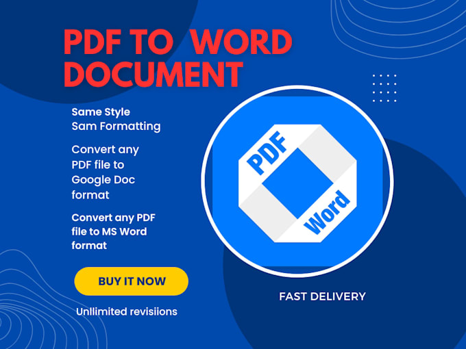 convert PDF to word or word to PDF