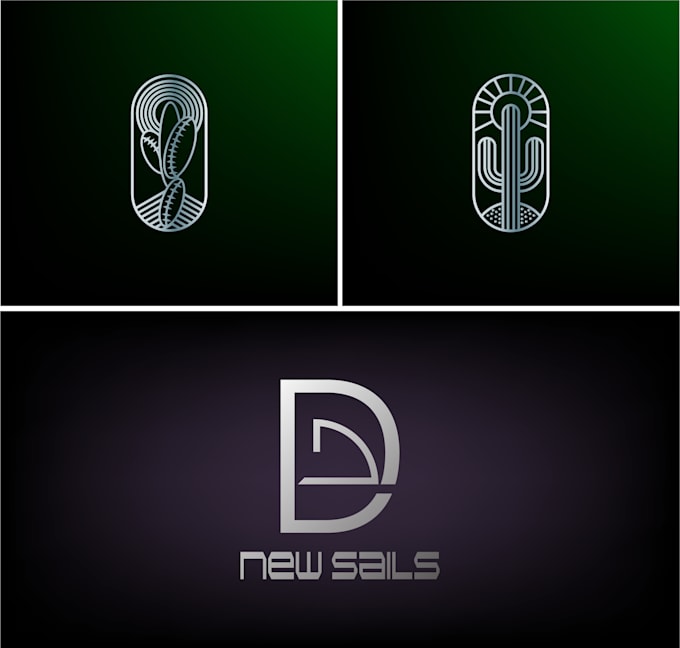 create unique monochrome logo