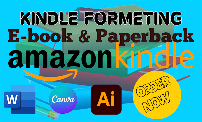 ebook formatting amazon KDP paperback, layout design and format children book