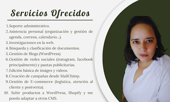 be your virtual assistant in spanish