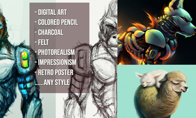 create ai generated art and illustration for your idea