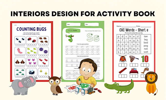 design kids activity book, KDP low or medium content book