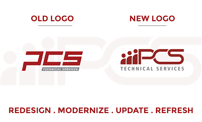 redesign, update, modify and revamp your logo for a fresh and modern look