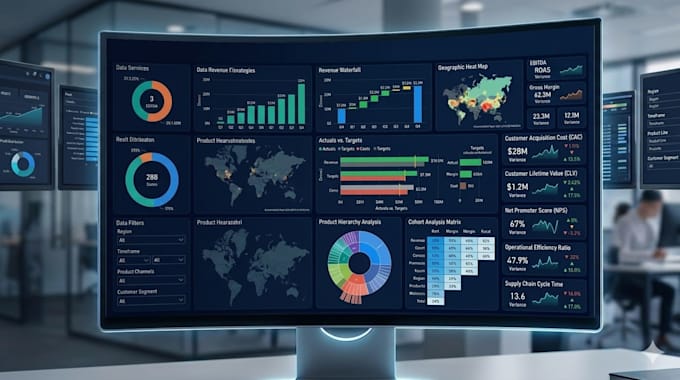 develop power bi dashboards, dax reports, and analytics solutions